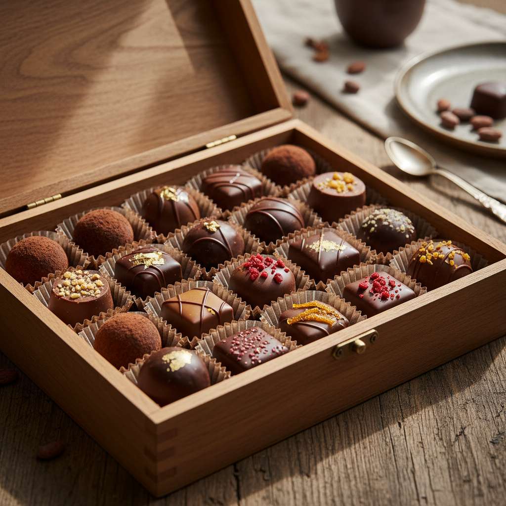 Caja de bombones artesanales