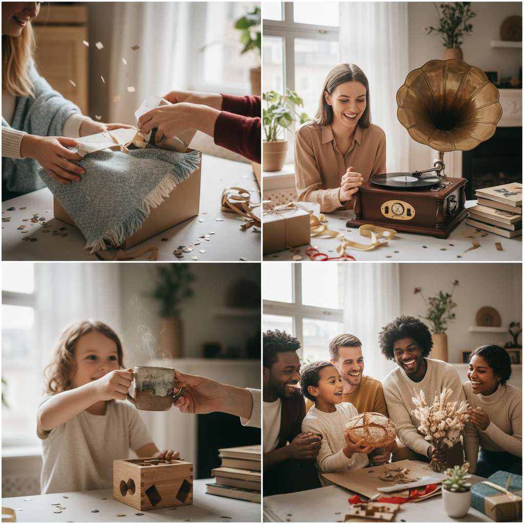 Persona desempaquetando un regalo de WishBox