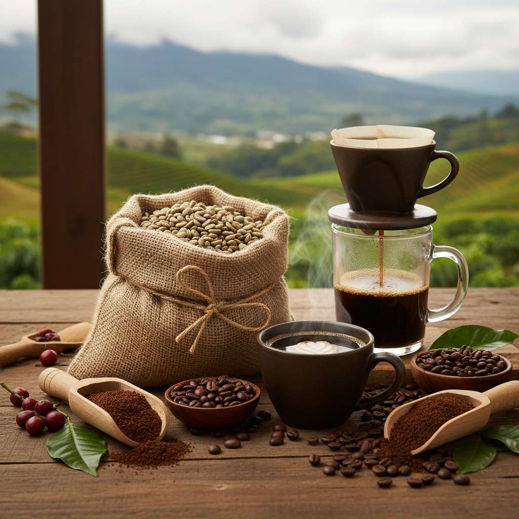 Set de café colombiano premium