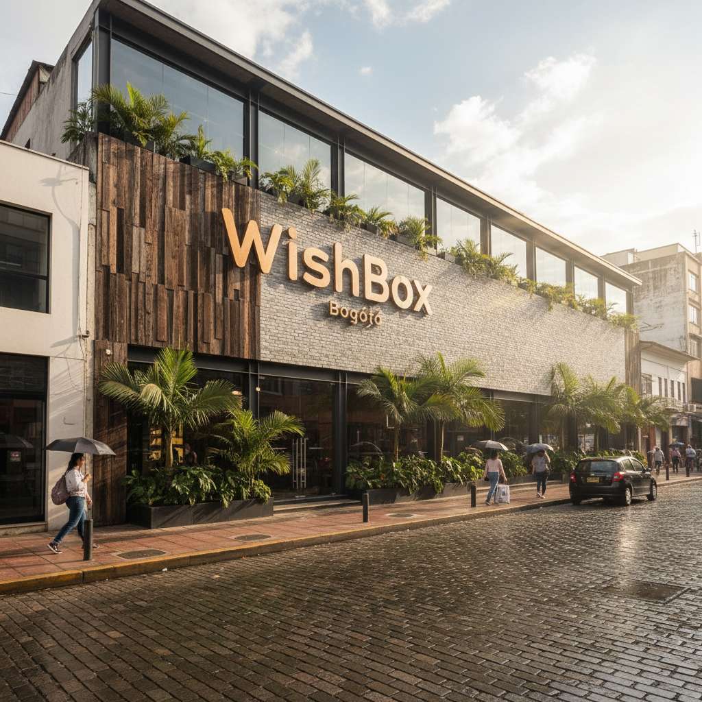 Mapa de ubicación de la tienda WishBox en Bogotá